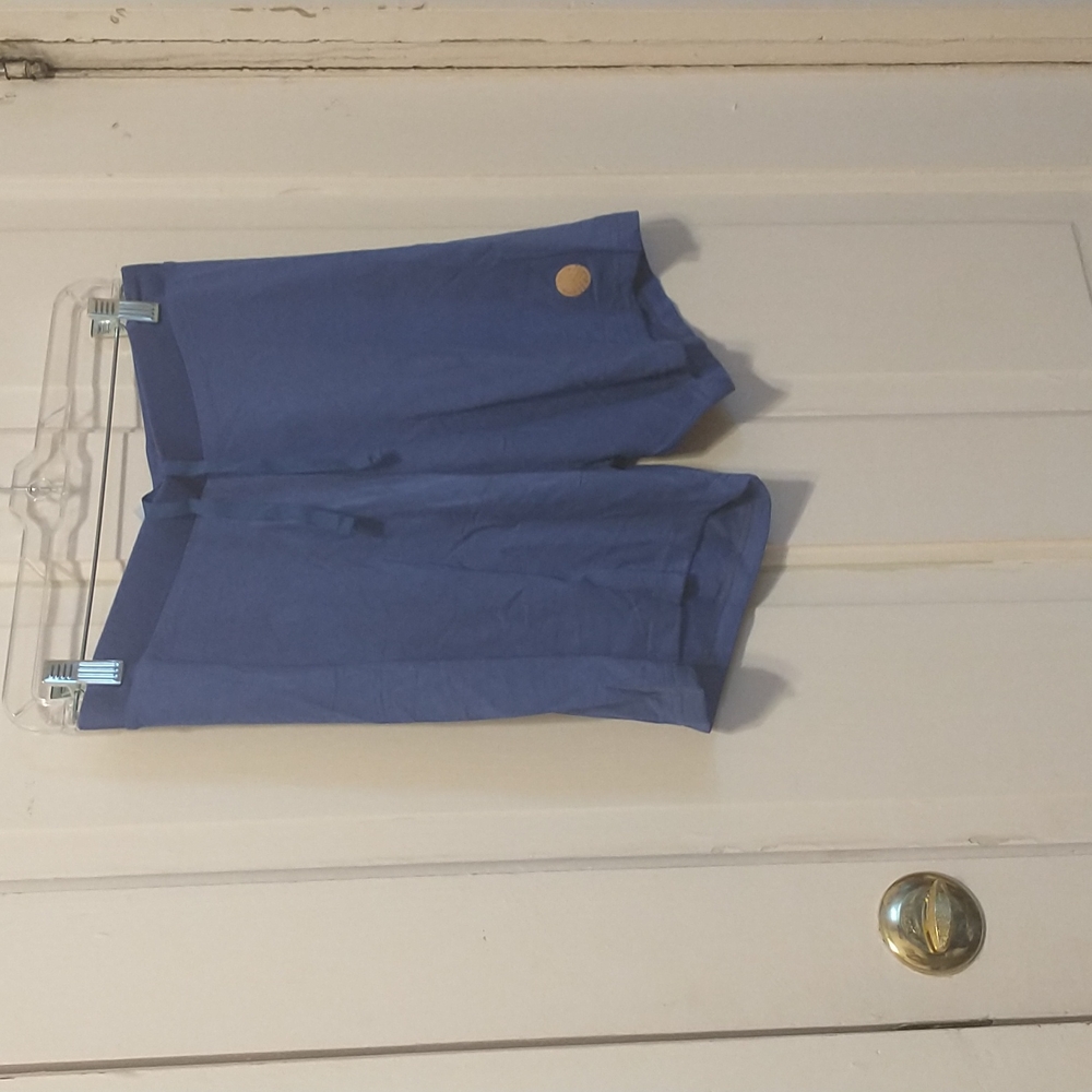 Women's stretch shorts with tie size XL blue back pocket